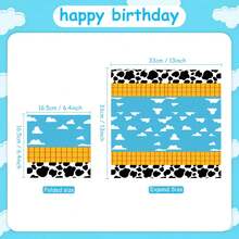 20-100pcs Western Cowboy Cow Print Paper Napkins, Birthday Party And Baby Shower Decoration - Dairy Cow - View 2
