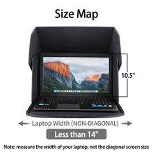 Laptop Sun Shade For Outdoor Work, Foldable Screen Hood Anti-Glare Sun Shield For 14/16 Inch Laptop, Portable Outdoor Laptop Shade Case - View 7