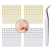 5PCS Fake Lip Ring Fake Lip Piercing Fake Piercings Fake Nose Ring Hoop Fake Face Piercing Fake Lip Stud Fake Nose Stud Stick On Fake Eyebrow Piercing Fake Eyebrow Ring Fake Piercing Balls Silvery Golden - Sticker - View 6