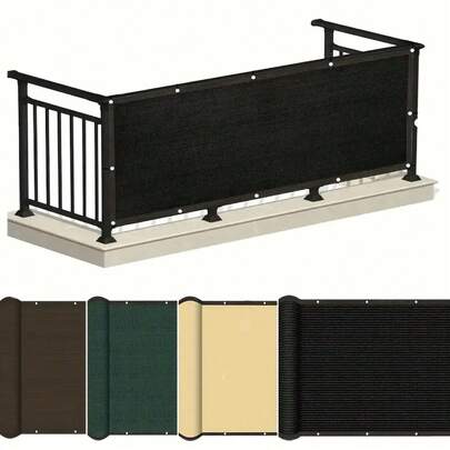 Tấm che nắng ban công bền chắc, bảo vệ riêng tư | Chống nắng và tia cực tím 90%, chắn gió và bụi, thích hợp cho ban công ngoài trời, sân vườn, hiên nhà, hồ bơi, có nhiều màu sắc để lựa chọn.