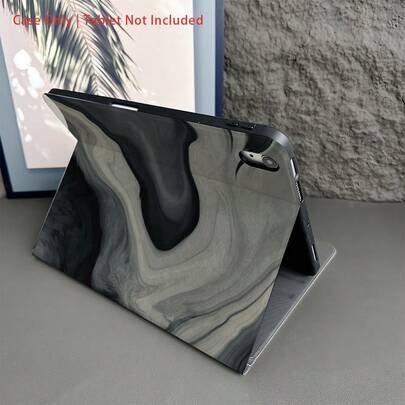 黑色和灰色大理石纹保护套，带笔槽，兼容 Pro (M5)/ Air (M3)/ 11 英寸 (A16)/ 10.9/10.2/ Air 第五代/Pro11/第十代/9.7/Air 2/ (第七代)/ (第八代)/ Air 4/5/ Pro 11/ 第十代 10.9 英寸 2022/ Air 13 (M3 2025)/ Air 11 (M3 2025)/ Air 11 (M3 2025)/ 11 (A16 2025)/Galaxy Tab S10+/S9/A9，支持自动休眠/唤醒功能，也适用于小米 5/5PR/6/6PRO/7/7PRO