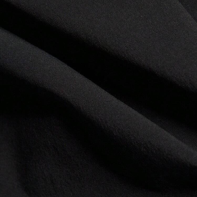 Adidas 女士休闲拉链直筒短裤，轻薄面料，春夏款 - 黑色 - 查看 5