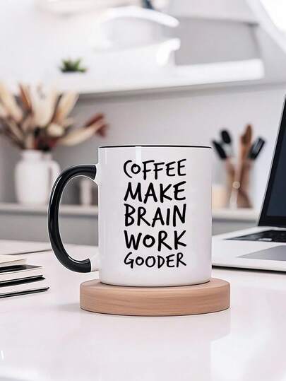 1 pieza Taza de cerámica de 11 onzas con cita divertida sobre el café, taza de agua para hombres/mujeres, perfecta para café, té y leche calientes y fríos en la oficina o en casa. Un regalo hilarante y relatable para amigos, familiares, colegas, excelente para cumpleaños, Navidad y uso diario.
