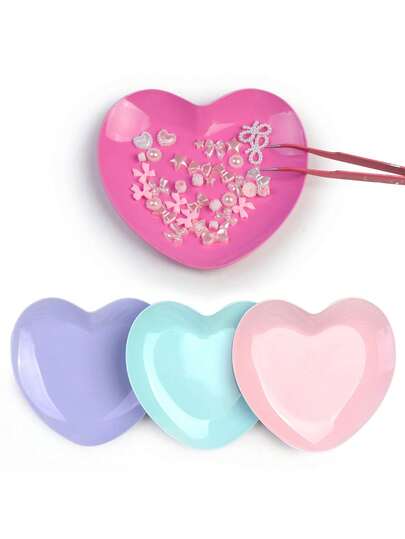 2pcs Nail Charms Nails, Nail Supplies, Storage Tray, Stainless Steel Display Tray, Nail Charms, Nail Supplies, Nail Gems, Suitable For Multi-Functional DIY Accessories, Nail Decoration