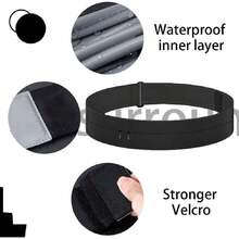 Cangurera para Correr con Botella de Agua 330ml, Cangurera Deportiva Ajustable, Impermeable Riñonera, Riñonera para Correr para Mujeres y Hombres, para Ciclismo (Gris Jaspeado, 80-110cm),42651208 - Albaricoque - Ver 2