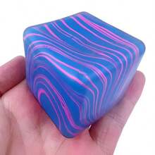 4th Generation Upgraded Large Ripple Squeeze Toy - Square Block Stress Relief Toy - Malt Cube Squeeze Toy - Party Finger Relaxation Toy - Christmas Gift - Multicolor - View 15