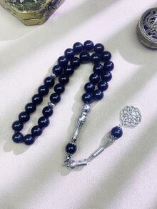 1pc 33pcs 10mm Green Glass Bead Single Strand Bracelet TASBIH, Daily Wear - Multicolor - View 11