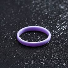 Pinannie 3mm 薄款彩色陶瓷戒指女款，極簡疊戴戒圈，黑色、白色、粉色、藍色、紫色、綠色多色可選，美國尺寸 5-12 - 極簡主義者 - 查看 76