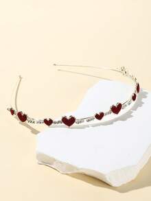 1 chiếc băng đô cài tóc nữ màu trơn, chất liệu hợp kim pha lê, đính ngọc trai giả, kiểu dáng thanh lịch, ngọt ngào, phù hợp cho tiệc tùng, dạ hội và sử dụng hàng ngày. - Nhiều màu - Xem 6