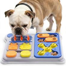Dog IQ Training Puzzle Toy, Interactive Feeding And Behavior Training For All Sizes - Light Grey - View 3