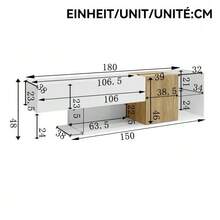 Television Stands & Entertainment Centers - Natural, White - View 2