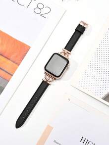 Dây đeo da tổng hợp hoàn toàn mới dành cho Apple Watch. Sang trọng và mỏng, có thể điều chỉnh độ dài, dễ sử dụng, thời trang và tinh tế, phù hợp với nhiều dịp khác nhau, và có khóa cài bằng thép không gỉ cao cấp. Được thiết kế đặc biệt dành cho nữ giới. Tương thích với dòng Ultra/11/10/SE/9/8/7/6/5/4/3/2/1 và tương thích với mặt đồng hồ 38/40/41/42/44/45/46/49 mm (Chỉ có dây đeo, không bao gồm đồng hồ và vỏ). - 38/40/41mm & 42mm (S10/11) - Xem 4