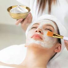 2/3/4/12pcs Beauty Therapist Facial Care Tool Set, Gold/Silver/Rose Gold Stainless Steel Face Mask Mixing Bowls, Fan-Shaped Spatula Flat Head Brush, Mask Brush Set + Mixing Bowls Combo, Essential SPA Tools For Women, Home & Travel Care Kit - Multicolor - View 3