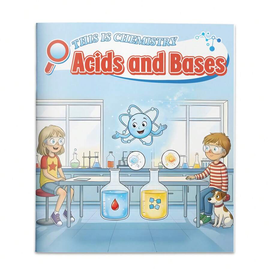 Acids & Bases Study Journal | Chemical Balance & Solutions Organizer, Lab Notes Notebook, Trending Academic Gift - Chemical - View 1