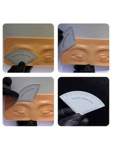 1/2/3pcs Reusable Quick Eyebrow Design Ruler Microblading Shaping Permanent Makeup Tattoo Stencil Tools - Multicolor - View 7