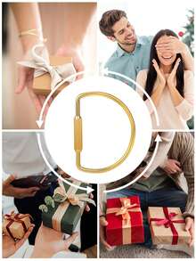 1 Brass Screw Lock Keychain, Universal Brass Keychain Clip Simple Style Key Ring Mountaineering Clip Keychain Unisex Car Keychain Bag Accessory School Cute Gothic Y2K - Multiple Styles - View 9