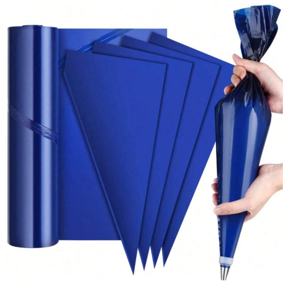 1 Roll Extra Large Disposable Piping Bag - 21 Inch, Thick Durable Non-Stick Piping Bag, Suitable For Decorating Frozen Cookies, Cupcakes, Desserts And Cakes. Professional Piping Tool, Baking Supplies. Ideal For Decorating Cookies, Desserts And Cakes In Back To School Season. - - - View 1