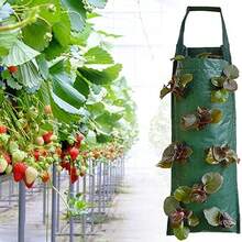 2pcs Outdoor Hanging Strawberry Planter, 8 Holes Strawberry Grow Bags, Tomato Hanging Planter, Garden - Multicolor - View 4