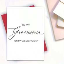 1张通用贺卡 | 内页空白，适用于生日、感谢、婚礼、周年纪念、祝贺、新生儿派对、圣诞节、友谊、爱情等场合，附信封 - 大G - 查看 3