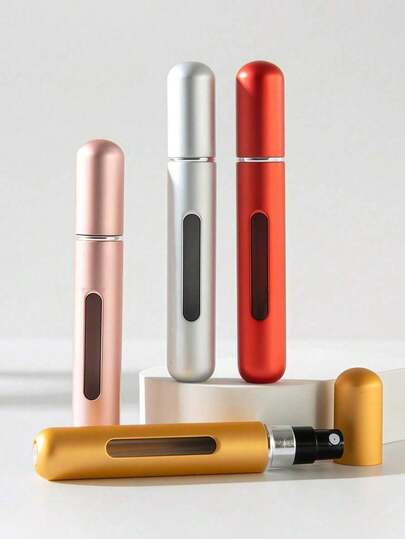 8ml Refillable Perfume Atomizer Bottle, Bottom Refill Design, Convenient For Carrying Fragrance On The Go, Reusable Spray Bottle, Suitable For Beach, Travel, Unisex