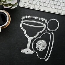 Creative Goblet Dies, DIY Scrapbooking Album And Embossing Stencil, Greeting Card Making Tool, Card Paper Cutting Crafts ,Gift Card Making Template Die Cuts. - Silver - View 8