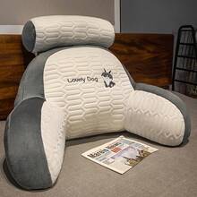 Latex Headboard Cushion, Softly Padded Lumbar Support Cushion, Large Backrest Sofa Cushion, Bed Cushion, Bed Pad, Dormitory Tatami Mattress - 灰貓 - 查看 9