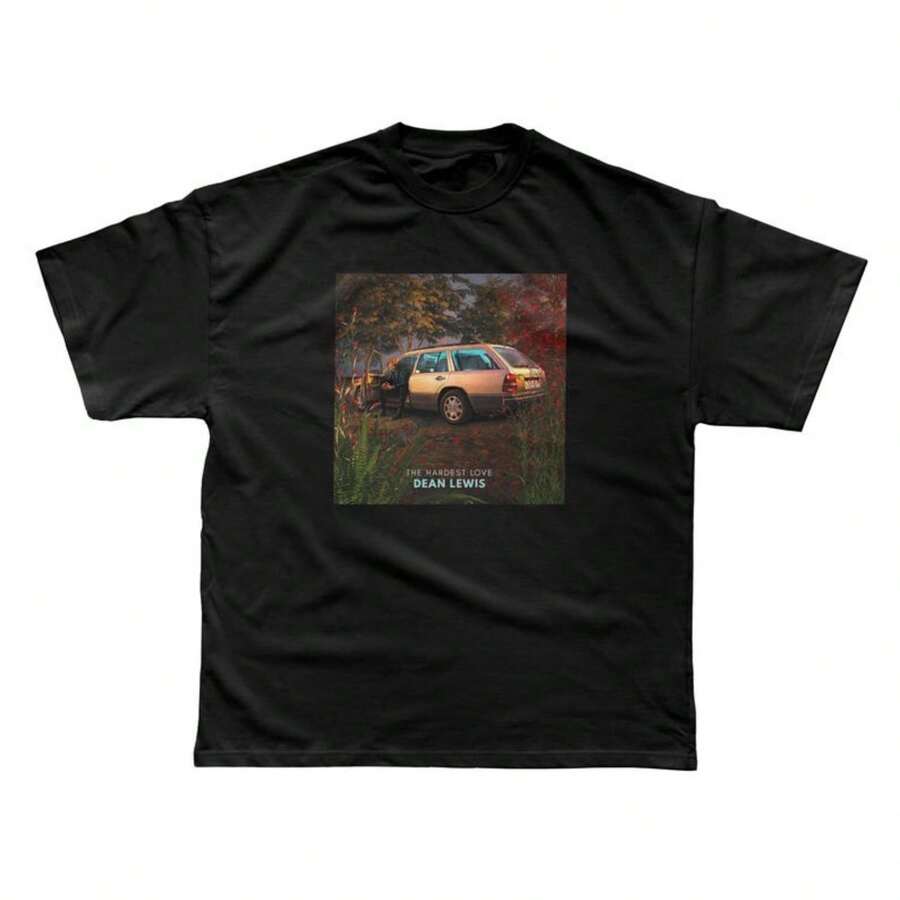 Luxury Unisex Dean Lewis T-Shirt - The Hardest Love - Black - View 1