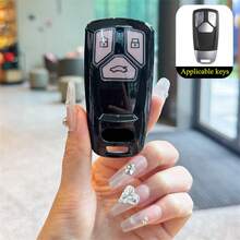1 Ốp bảo vệ chìa khóa điều khiển từ xa bằng TPU, phù hợp với các dòng xe Audi A4 B9 A5 A6 TT Q7 Q5 Sline SQ5 8S 8W 4M TTS TFSI RS S4 S5 S7. - Vỏ chìa khóa - Xem 1