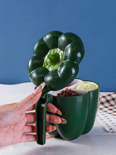 1pc Airtight Chili Shaped Spice Container, Washable Kitchen Seasoning Jar, Suitable For Storing Condiments
