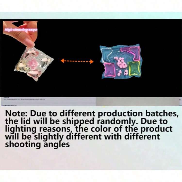 100pcs/Set Sakura 3-In-1 Laundry Balls - Cleaning, Softening, Powerful Stain Removal. Concentrated Fragrant Laundry Pearls, Fabric Softener, Anti-Static. Certified Luxury Capsules Infused With Agarwood Fragrance Essence. 72-Hour Scent Lock Technology, Gentle Care For Delicate Fabrics. - Multicolor - View 7