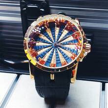 1枚石英表，表盘饰有12位圆桌骑士图案，男士商务时尚简约个性风格，适合日常佩戴和馈赠。 - 黑色 - 查看 3