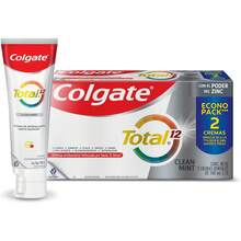 Enjuague Bucal  Antisarro 500ml + Pasta Dental, Total 12, Clean Mint Multibeneficios, 12 Horas de Defensa Antibacterial 100 ml 2 Piezas, Total 200 ml - 1 - Ver 6