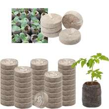 50pcs 30mm Peat Pellets Seed Starter Soil Blocks, Nutrient Seed Planting Blocks For Vegetable Seedlings, Easy To Transplant Compressed Peat Seed Pots - Multiple Styles - View 10