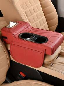 1 件装绗缝通用多功能汽车中央扶手箱垫，前部加高后部低矮设计，带杯架、储物盒和口袋，是理想的新车礼品。 - 彩色 - 查看 12