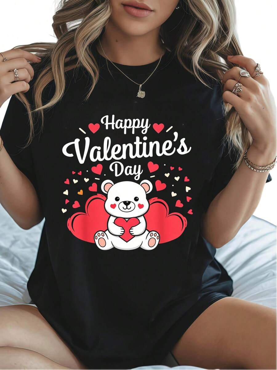 Women T-Shirts - 黑色 - 查看 1
