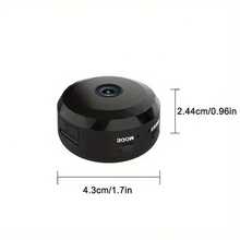 1pc 1080P Full HD Mini Smart WiFi Camera, 2.4G Wireless Connection, Night Vision, Voice Intercom, Remote APP Live View, USB Charging, Easy Installation, Suitable For Home And Office Security Monitoring For Elderly, Nanny And Pets - Black - View 4