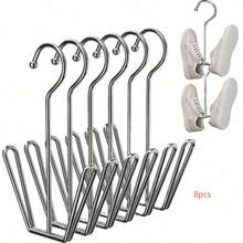 6pcs Stainless Steel Shoe Rack, Home Shoe Rack, Stainless Steel Shoe Rack - 2/4 Pcs, Shoe Display Hanging Hook Stainless Steel Shoe Rack, Shoe Rack - Multicolor - View 9
