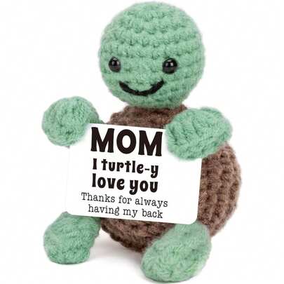 1件可爱小乌龟妈妈礼物。这是女儿送给妈妈的礼物。可以作为生日、母亲节、复活节礼物，送给妈妈、奶奶，或者作为表达爱意的小巧可爱礼物……