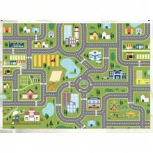 1pc City Road Cute Game Mat, Decorative Carpet, Bedroom Decor, Small Rug, Carpet, Home Decor, Outdoor Rug, Washable Rug, Graduation Gift, Mother's Day Gift - Multicolor - View 3