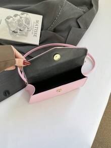 Túi xách thời trang 2026, dung tích lớn, kiểu dáng tối giản, họa tiết nơ mới, đeo vai, đeo chéo, xách tay. - Hồng - Xem 4