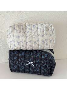 Black Tassel Minimalist Cosmetic Bag, Fresh Style, Portable Student Makeup Organizer Pouch - Multicolor - View 3