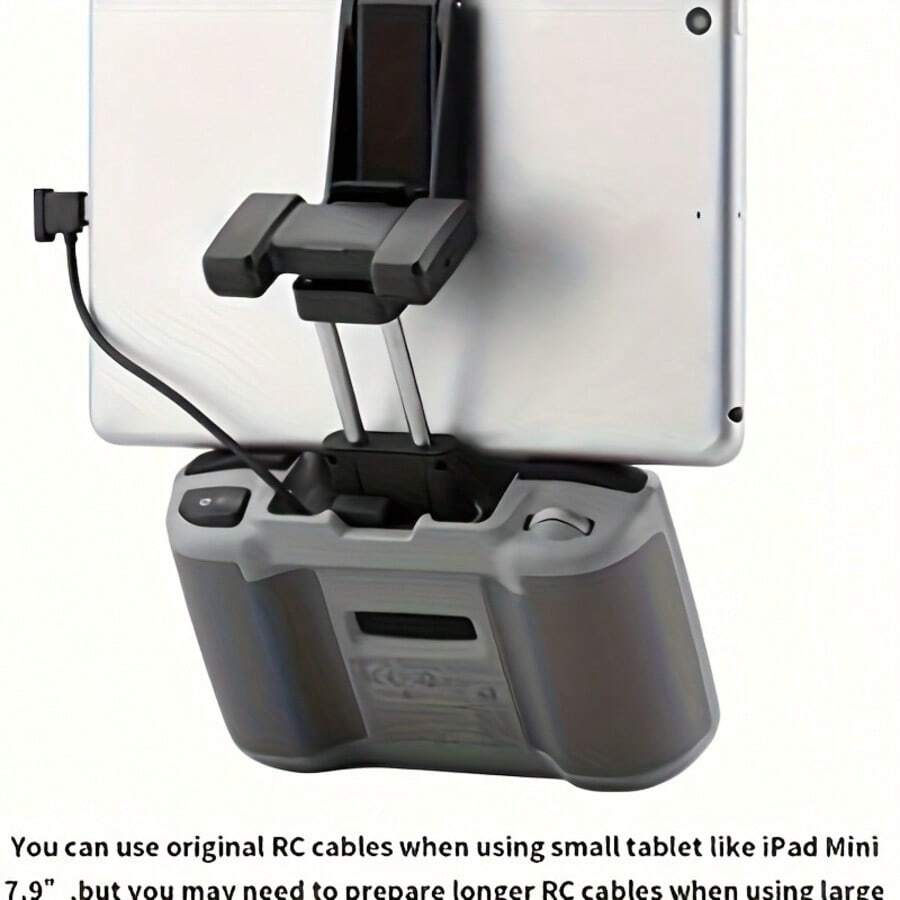 适用于 Neo/4K/4 Pro/2/Mini 3/AIR 3/2S/Mavic 3 无人机遥控器的可调节平板电脑支架，适用于 7-10.5 英寸平板电脑（如 Mini/AIR），遥控器延长支架 - 查看 1