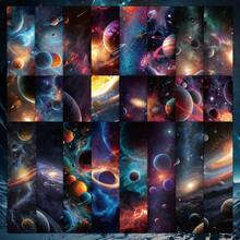 A Set Of Mini Convenient Bookmarks, Creative Space Planet Themed Bookmarks In Ins Style, Page Clips, Bookmark Holders, Reading Supplies, Unique Back-To-School Reading Gift, Suitable As A Personalized Gift For Friends - Bookmark - View 4