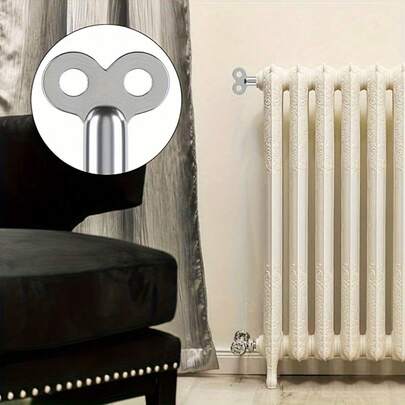 מפתח אוורור לרדיאטורים | 2 יחידות | מבנה סגסוגת עמיד | התאמה אוניברסלית לשסתומי אוורור לחימום | הברגה תקנית האיחוד האירופי | מפתח אוורור איכותי עשוי סגסוגת אבץ