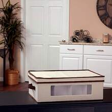 Household Essentials 531 Mug and Tumbler Vision China Storage Box Chest Natural - Natural - Ver 2