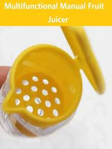 2pcs/1pc Portable Mini Fruit Juicer, Hand Press Style For Fresh Juice Anytime, Perfect For Lemon, Orange And Lime - Multicolor - View 8