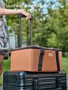 URBANWAVE 可折叠保温手提袋，耐用保冷袋，内衬易于清洁，户外露营冰袋，野餐包，徒步背包，钓鱼冷藏包 - A - 查看 5