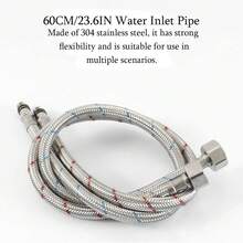 Single-Hole 304 Stainless Steel Brushed Bathroom Basin Faucet, Classic Arc Design, Ceramic Valve - Suitable For Hotels, Kitchens, And Bathrooms - Silver - View 8