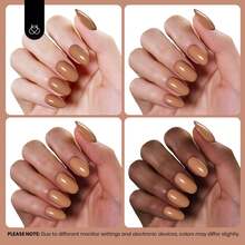 Beetles 15ml Hema Free Black Gel Polish – Silent Charm Audrey Color Long-Lasting Soak Off UV LED Glossy Manicure DIY Nail Art - 15Ml Hema-free Beyonce Caramel - 查看 6