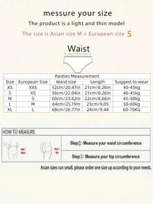 8条装女士无痕内裤 - 柔软透气，隐形尼龙混纺面料，四季皆宜 - 彩色 - 查看 10